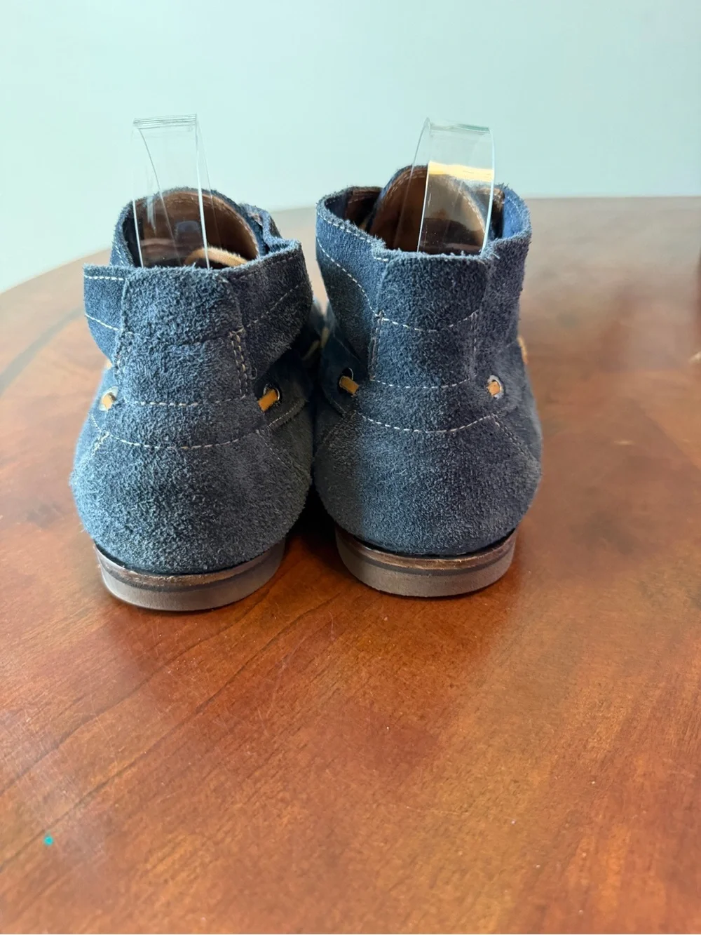 Florsheim Blue Suede Ankle Boots Men’s Size 10 Moccasins Boat Shoes